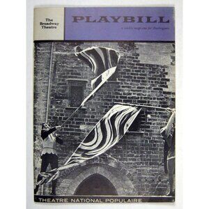 Theatre National Populaire Playbill French Republic 1958 Marie Tudor Dance